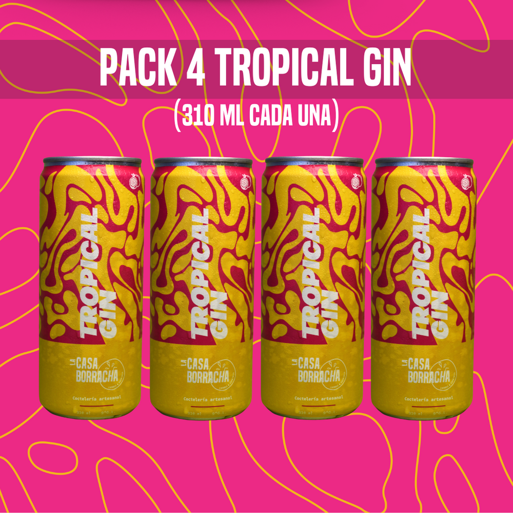 Pack 4 Tropical Gin